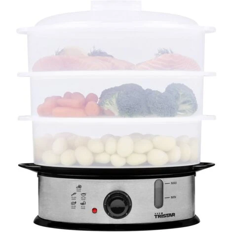 Tristar VS-3914 Vaporiera Acciaio Inox, Nero 5 Tristar VS-3914 Vaporiera Acciaio Inox, Nero - immagine 5