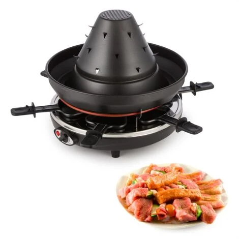 Klarstein Taste Volcano Griglia Per Tartare Griglia Per Raclette 1500 W 6 Person 1 Klarstein Taste Volcano Griglia Per Tartare Griglia Per Raclette 1500 W 6 Person