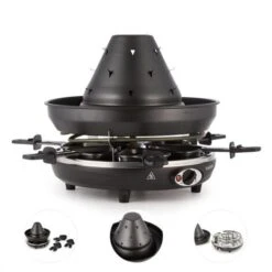 Klarstein Taste Volcano Griglia Per Tartare Griglia Per Raclette 1500 W 6 Person 9 Klarstein Taste Volcano Griglia Per Tartare Griglia Per Raclette 1500 W 6 Person -Piccoli Elettrodomestici Negozio 13296488 5