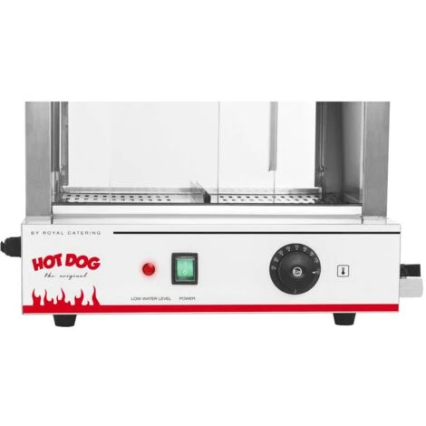 Macchina Per Hot Dog A Vapore In Acciao Inox E Vetro Temperato 7 8 L 2000 Watt 4 Macchina Per Hot Dog A Vapore In Acciao Inox E Vetro Temperato 7 8 L 2000 Watt - immagine 4