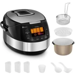 Multicooker A Vapore Per Zuppe Pentola Antiaderente Con 16 Programmi Timer 5 L