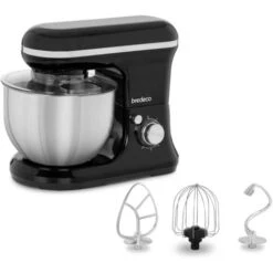 Robot Da Cucina Mixer Planetaria Impastatrice Sbattitore 1.200 W 5 Litri Nero