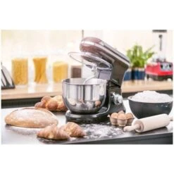 Robot Da Cucina Mixer Planetaria Impastatrice Sbattitore 1.200 W 5 Litri Nero -Piccoli Elettrodomestici Negozio 14899797 4