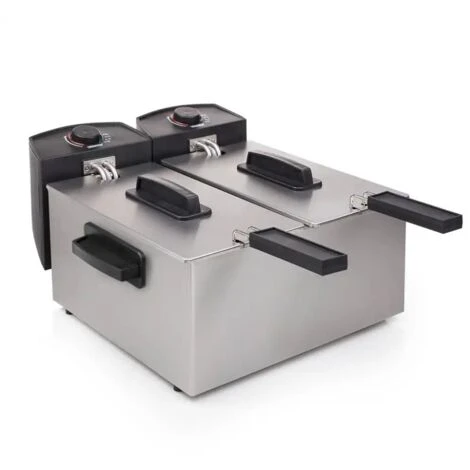 Friggitrice Elettrica Princess Doppia Vasca 2 Cestelli Potenza 2x1800 Watt 2 Friggitrice Elettrica Princess Doppia Vasca 2 Cestelli Potenza 2x1800 Watt - immagine 2