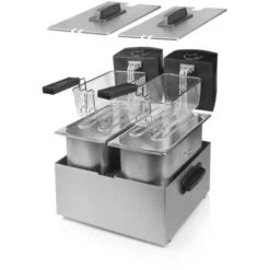 Friggitrice Elettrica Princess Doppia Vasca 2 Cestelli Potenza 2x1800 Watt 7 Friggitrice Elettrica Princess Doppia Vasca 2 Cestelli Potenza 2x1800 Watt -Piccoli Elettrodomestici Negozio 16142354 3