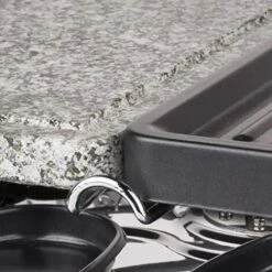 Grill Raclette Oval Con Piastra In Pietra Ollare Per 8 Persone Con 8 Padelline -Piccoli Elettrodomestici Negozio 16142649 4