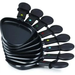 Grill Raclette Oval Con Piastra In Pietra Ollare Per 8 Persone Con 8 Padelline -Piccoli Elettrodomestici Negozio 16142649 5