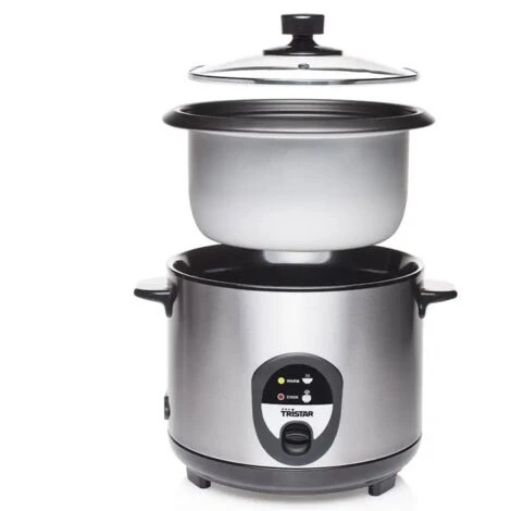 Cuociriso Elettrico Cuoci Riso 1,5 Litri 500W Acciaio Inox Tristar RK-6127 3 Cuociriso Elettrico Cuoci Riso 1,5 Litri 500W Acciaio Inox Tristar RK-6127 - immagine 3