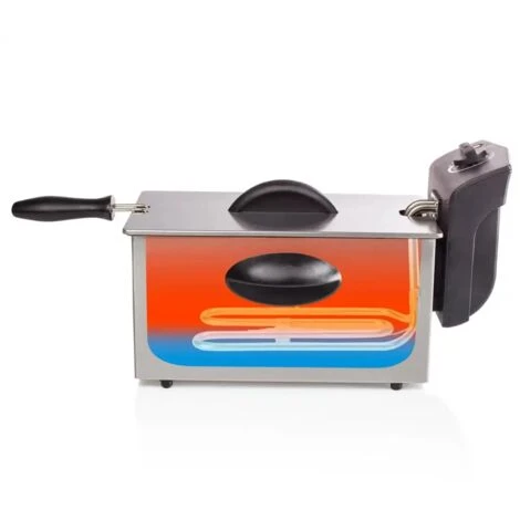 Tristar Friggitrice Elettrica In Acciaio Inox 3 Litri 2000W Cestello Termostato 4 Tristar Friggitrice Elettrica In Acciaio Inox 3 Litri 2000W Cestello Termostato - immagine 4