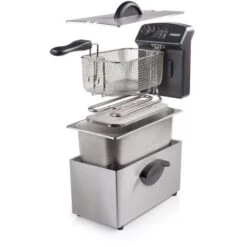 Friggitrice Elettrica In Acciaio Inox 3 Lt 2000W Termostato Regolabile 190 Gradi 7 Friggitrice Elettrica In Acciaio Inox 3 Lt 2000W Termostato Regolabile 190 Gradi -Piccoli Elettrodomestici Negozio 16168004 3
