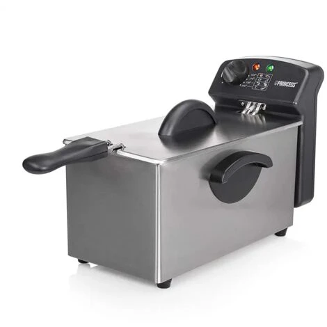 Friggitrice Elettrica In Acciaio Inox 3 Lt 2000W Termostato Regolabile 190 Gradi 4 Friggitrice Elettrica In Acciaio Inox 3 Lt 2000W Termostato Regolabile 190 Gradi - immagine 4