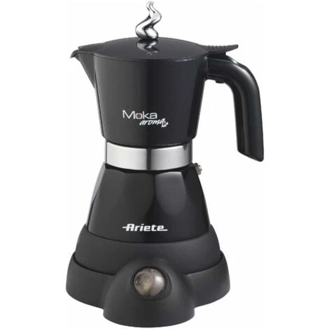 Ariete 1358/11 Moka Aroma Elettrica 2/4 Tazze Nero 2 Ariete 1358/11 Moka Aroma Elettrica 2/4 Tazze Nero - immagine 2