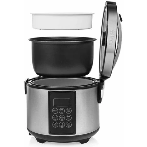 Pentola Cuociriso Digitale Multiuso 500 W 1,5 L Acciaio Inox Tristar 4 Pentola Cuociriso Digitale Multiuso 500 W 1,5 L Acciaio Inox Tristar - immagine 4