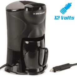 Dunlop Macchina Caffe Portatile Per Auto 12V Accendisigari Camper Barca 1 Tazza 170W