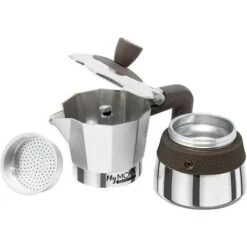 PEDRINI MY MOKA CAFFETTIERA 2 TAZZE INDUZIONE ACCIAIO INOX SILICONE -Piccoli Elettrodomestici Negozio 20130895 4