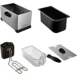 FRIGGITRICE PROFESSIONALE 3 LITRI 2200 W ACCIAIO INOSSIDABILE AIGOSTAR -Piccoli Elettrodomestici Negozio 22189169 3