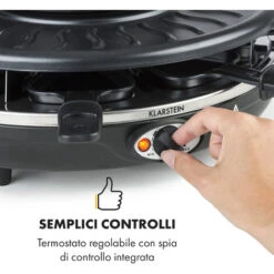 Klarstein Fonduelette Raclette E Fonduta 1350W 1 Litro 38 Cm Ø Per 8 Persone -Piccoli Elettrodomestici Negozio 22854241 4