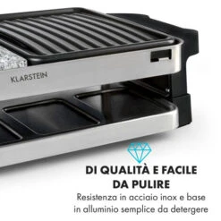 Klarstein Sirloin Raclette 1500W Alluminio / Pietra 8 Persone Spia LED -Piccoli Elettrodomestici Negozio 22854407 3