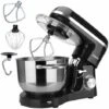 AREBOS Robot Da Cucina 1500W 6L In Acciaio Inox 6 Gradini Silenzioso Nero