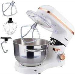 AREBOS Robot Da Cucina 1500W 6L In Acciaio Inox 6 Gradini Silenzioso Bianco