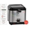 Friggitrice In Acciaio Inox Da 900 W 1,5 Litri, 21,5 X 24 X 20,9 Cm