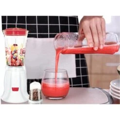 Frullatore Elettrico 2 In 1 Macina Caffe Tritatutto 200w Mixer Frutta 400ml 6708 -Piccoli Elettrodomestici Negozio 31027150 4