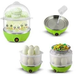 Trade Shop - Cuoci Uova Legumi A Vapore Bollitore Elettrico 350w Cuociuova 7 Uova Tx-9596