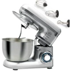 Impastatrice Planetaria Robot Da Cucina Silver Scodella Acciaio 4 LT DCG KM1401S