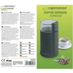 Esperanza Ekc001k Macinacaffè Nero 160 W 9 Esperanza Ekc001k Macinacaffè Nero 160 W -Piccoli Elettrodomestici Negozio 35406821 5