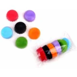 Tappo A Corona In Silicone Confezione Da 6, Tappo Per Bottiglia, Tappo In Silicone Ecologico, Tappo Per Birra Riutilizzabile Colore Casuale -Piccoli Elettrodomestici Negozio 36032590 5