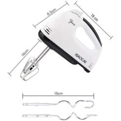 Sbattitore Elettrico 180W Turbo 7 Velocita' Doppia Frusta Frullino Impasto Dolci -Piccoli Elettrodomestici Negozio 37960315 4