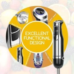 FRULLATORE 1000W FRULLATORI A IMMERSIONE ACCIAIO INOX MINIPIMER MIXER PIÙ DI 6 VELOCITÀ -Piccoli Elettrodomestici Negozio 38161209 4