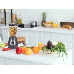 Frullatore A Bicchiere 400 W Con Caraffa In Vetro E 5 Velocità Lame In Acciaio Inox PURLINE HOMEAPP BV -Piccoli Elettrodomestici Negozio 42192575 3