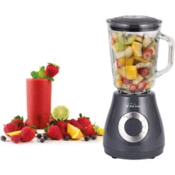Frullatore A Bicchiere 400 W Con Caraffa In Vetro E 5 Velocità Lame In Acciaio Inox PURLINE HOMEAPP BV -Piccoli Elettrodomestici Negozio 42192575 4