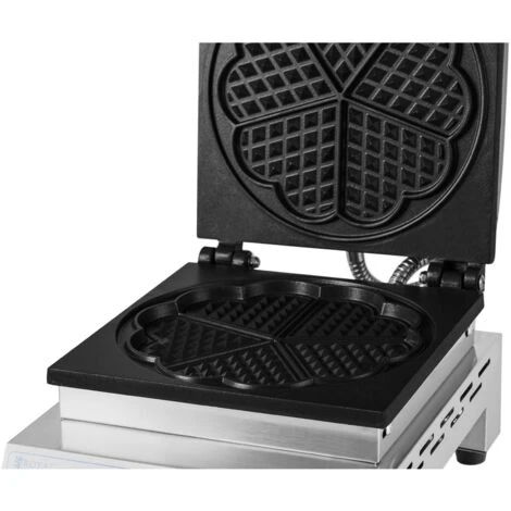 Macchina Per Waffle A Forma Di Cuore Piastra Per Cialde Belga Cialdiera Waffles 2 Macchina Per Waffle A Forma Di Cuore Piastra Per Cialde Belga Cialdiera Waffles - immagine 2