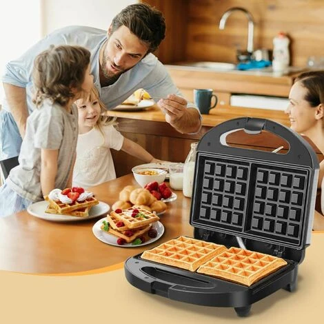 PIASTRA ELETTRICA PER WAFFLE ANTIADERENTE 800WATT WAFFEL CIALDE CREPES AIGOSTAR 2 PIASTRA ELETTRICA PER WAFFLE ANTIADERENTE 800WATT WAFFEL CIALDE CREPES AIGOSTAR - immagine 2
