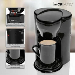 Clatronic Macchina Da Caffe Con Tazza In Ceramica 300w KA 3356 -Piccoli Elettrodomestici Negozio 54177897 3