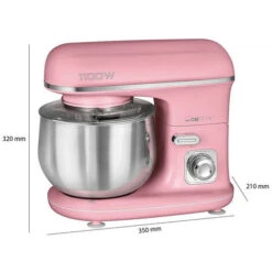 Clatronic Impastatrice Rock N Retro 5 Litri 1100 Watt Rosa KM 3711 -Piccoli Elettrodomestici Negozio 54177932 3