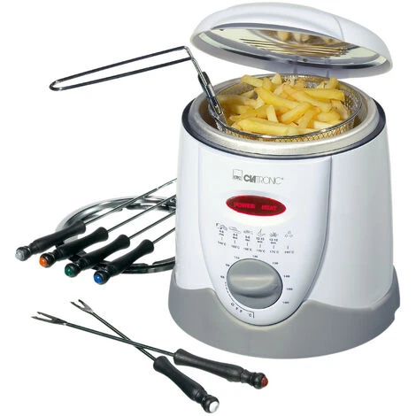 Clatronic Friggitrice Per Fonduta Da 1L Con 6 Forchettine FFR 2916 1 Clatronic Friggitrice Per Fonduta Da 1L Con 6 Forchettine FFR 2916