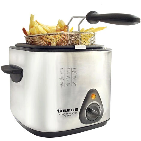 Taurus Friggitrice 1000W 1 Litro PROFESSIONAL 1 SLIM 1 Taurus Friggitrice 1000W 1 Litro PROFESSIONAL 1 SLIM