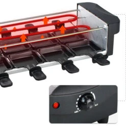 Domaier Party Grill Con Pietra Naturale, Raclette Grill Multifunzione 3 In 1, Raclette 8 Persone, Raclette Elettrica 1200W 9 Domaier Party Grill Con Pietra Naturale, Raclette Grill Multifunzione 3 In 1, Raclette 8 Persone, Raclette Elettrica 1200W -Piccoli Elettrodomestici Negozio 54376784 5