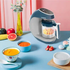 Leogreen Cuocipappa Bambini Robot Da Cucina Multifunzione 7 In 1 Cottura A Vapore, Omogeneizzatore, Frullatore, Riscalda, Sterilizzare, Scongela, Scaldabiberon, Pulizia Automatica, SENZA BPA -Piccoli Elettrodomestici Negozio 54376901 5