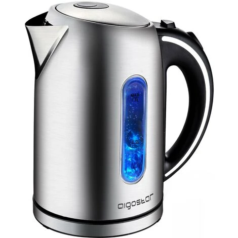 BOLLITORE ELETTRICO IN ACCIAIO 1.7 LITRI CON FILTRO RIMOVIBILE E LED 2200W AIGOSTAR 1 BOLLITORE ELETTRICO IN ACCIAIO 1.7 LITRI CON FILTRO RIMOVIBILE E LED 2200W AIGOSTAR