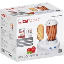 Clatronic HDM 3420 EK N 251136 Hot-Dog Maker Bianco 9 Clatronic HDM 3420 EK N 251136 Hot-Dog Maker Bianco -Piccoli Elettrodomestici Negozio 55555152 5