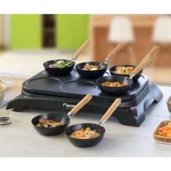 Set Wok E Crepemaker Per 6 Persone AWS600 1000 W Nero Bestron 9 Set Wok E Crepemaker Per 6 Persone AWS600 1000 W Nero Bestron -Piccoli Elettrodomestici Negozio 55902848 5