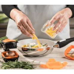 Mandolina Affettaverdure Manuale 5in1 Affettatrice Cucina 7 Pezzi Multifunzione -Piccoli Elettrodomestici Negozio 57717057 3