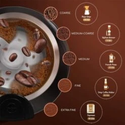 MACINA CAFFE ELETTRICO SPEZIE PEPE NOCI 200W CAPACITA' 70GR GARANZIA 24 MESI -Piccoli Elettrodomestici Negozio 58212010 5