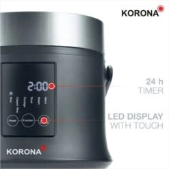 Korona 58011 Cuoci Riso Nero Rivestimento Antiaderente, Funzione Timer -Piccoli Elettrodomestici Negozio 58985702 3