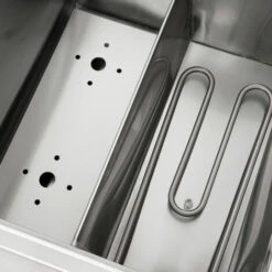 Vertes Cuocipasta Professionale In Acciaio Inox, Elettrico, 2x 1700W, 2 Vasche Di Cottura Separate Da 6 Litri Ciascuna, 4 Cestelli Per La Pasta, 2x Rubinetto Di Scarico, 2x Impostazione Temperatura -Piccoli Elettrodomestici Negozio 59670657 5