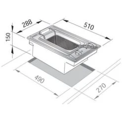 DeLonghi De Longhi FRI 13/2 Linea Domino Friggitrice Elettrica Da Incasso 30 Cm Acciaio Inox 5 DeLonghi De Longhi FRI 13/2 Linea Domino Friggitrice Elettrica Da Incasso 30 Cm Acciaio Inox -Piccoli Elettrodomestici Negozio 59673218 3